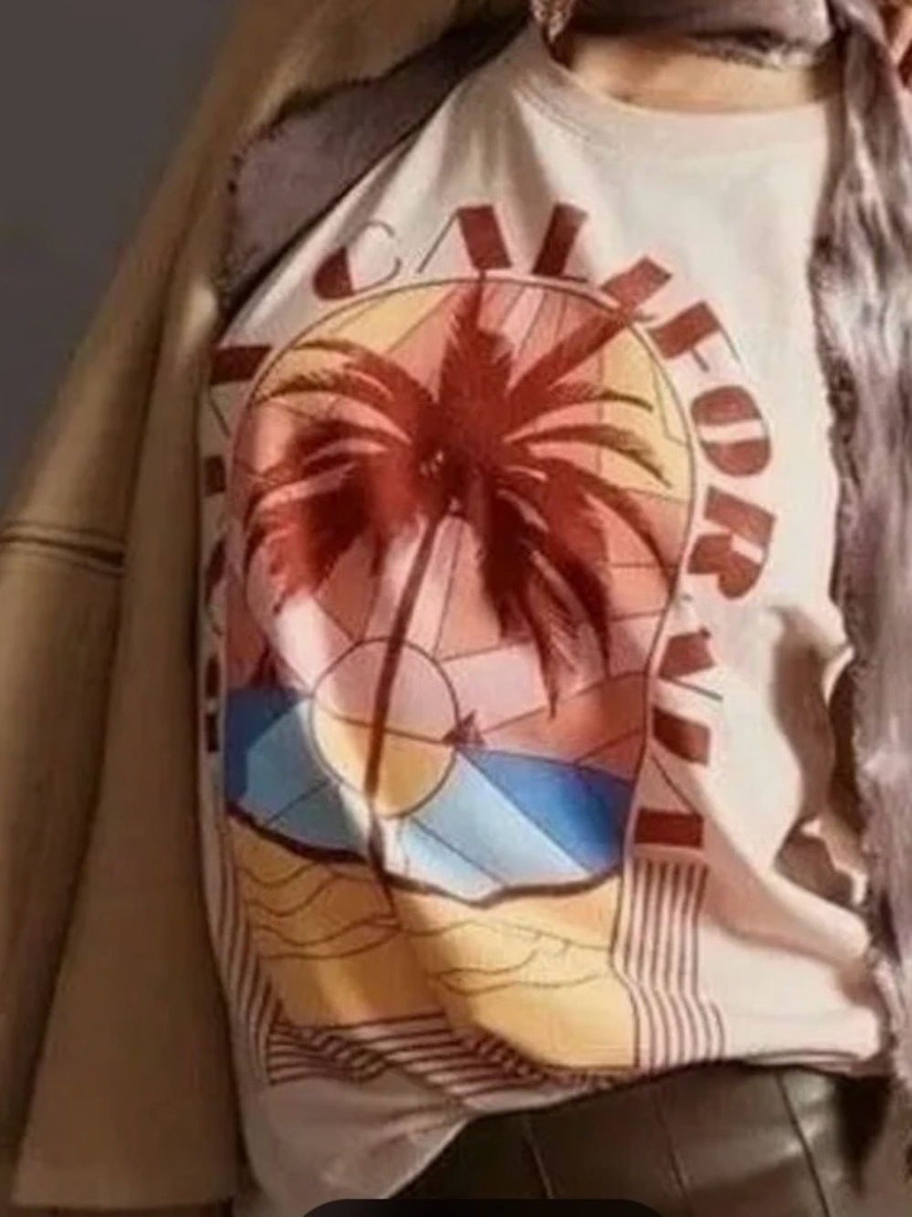 Anthropologie LETLUV Pale Pink Crewneck Tee